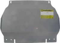 Защита двигателя и переднего дифференциала алюминиевая Мотодор Mitsubishi Pajero Sport II  2012-2016 АКПП