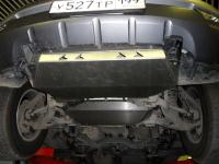 Алюминиевая защита картера и радиатора (2 части) KIA Mohave (АКПП) (2008 по наст.)