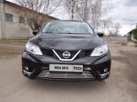 Решетка радиатора нижняя 16 мм для Nissan Tiida 2015-