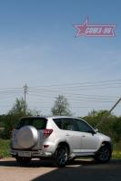 Защита задняя «уголки» d 76 (компл 2шт) "Toyota RAV-4" 2010-