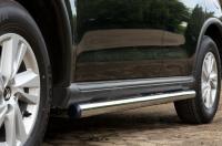 Пороги труба d76 (вариант 2) CITROEN C-Crosser 2007-2013