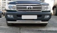 Защита переднего бампера d76/63 (дуга) TOYOTA Land Cruiser 100 1998-2007