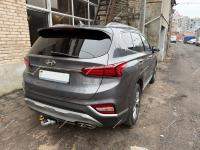 Фаркоп Мотодор с оцинкованным шаром на Hyundai Santa Fé IV 2018-