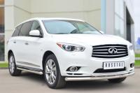 Пороги труба d63 (вариант 1) INFINITI JX35-QX60 2013-2016