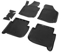 Автомобильные коврики Rival для Volkswagen Touran 2010-н.в., полиуретан, с крепежом, с перемычкой, 5 шт., 15806001