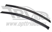 Дефлекторы боковых окон Opel Astra (Опель Астра) GTC Хэтчбек 3 Dor (2011-) (2 части) (темные)