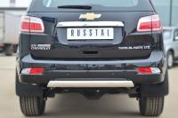 Защита заднего бампера 75*42 (дуга) CHEVROLET Trailblazer 2012-