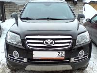 Дефлектор капота Chevrolet Captiva (Шевроле Каптива) (2006-2012) (темный)