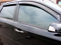 Дефлекторы боковых окон Ford Focus II (2005-/2008-) (темный) 4ч