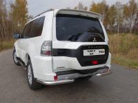 Защита задняя (уголки) 76,1 мм для Mitsubishi Pajero IV 2014-