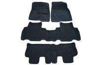 Автомобильные 3D коврики Боратекс для Toyota Highlander III, 7 мест 2013 –, ворсовые