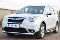 Защита переднего бампера d76 (секции) SUBARU Forester 2013-