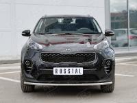 Защита переднего бампера d42 секция KIA SPORTAGE 2016-2018