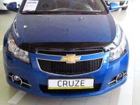 Дефлектор капота Chevrolet Cruze (Шевроле Круз) (2009-) (темный)