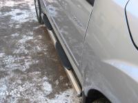 Пороги труба d76 с накладками (вариант 3) GREAT WALL HOVER H3 2010-2013