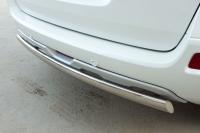 Защита заднего бампера d75х42 овал RENAULT Koleos 2012-2016