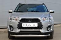 Защита переднего бампера d63 (секции) MITSUBISHI ASX 2012-2016