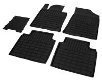 Коврики салона литьевые Rival для Hyundai Sonata седан 2017-н.в./Kia Optima седан 2016-н.в., резина, с крепежом, с перемычкой, 5 шт., 62807001