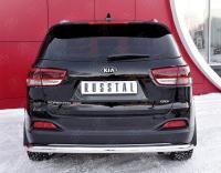 Защита заднего бампера d63 секция KIA SORENTO PRIME CRDI 2015-2018