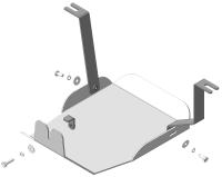 Защита (зад. дифференциала) алюминиевая Мотодор Hyundai Tucson 2021-