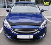 Дефлектор капота Ford Focus (2015-) (темн.)
