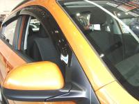 Дефлекторы боковых окон Kia Rio X-Line (2017-) Хэтчбек (4шт.) (темн.)