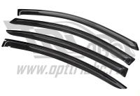 Дефлекторы боковых окон Chevrolet Cruze (Шевроле Круз) SD (2009-) (темный) (4 части)