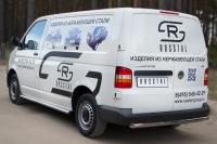 Пороги труба d63 (вариант 2) (левый) VOLKSWAGEN Transporter kasten 2003-2009