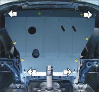 Защита Motodor для картера и кпп Fiat Croma (1985-1996)