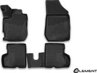 Автомобильные коврики element 3D в салон RENAULT Kaptur, 2016-2022, 4 шт. (полиуретан)