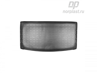 Автомобильный коврик багажника Норпласт для Volkswagen Teramont (2017) (разложенный 3 ряд), полиуретановый