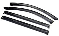 Дефлекторы боковых окон Mitsubishi Pajero (Митсубиши Паджеро) Sport (2008-) (4шт.) (темн)