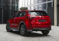 Защита заднего бампера d42 уголки Mazda CX-5 2017-