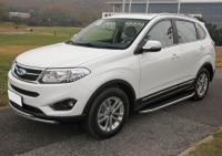 Пороги алюминиевые Rival "Premium" для Chery Tiggo 5 2014-2016-