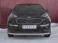 Защита переднего бампера d63 секция KIA SPORTAGE 2018-