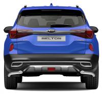 Защита заднего бампера d57 уголки Rival для Kia Seltos 2020-н.в.