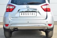 Защита заднего бампера d75х42 (дуга) NISSAN Terrano 2014-