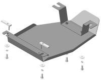 Защита заднего дифференциала стальная Мотодор Ford Explorer  2020-