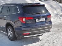Защита заднего бампера d63 секции HONDA PILOT 2016-
