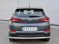 Защита заднего бампера d63 секция (кроме Hi-Tech) HYUNDAI Tucson 2015-2017