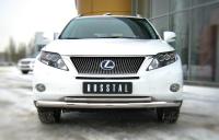 Защита переднего бампера d76/42 Lexus RX270/350/450 2009-2012