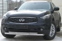 Защита переднего бампера d63/42 INFINITI FX 35-50 2009-2012