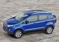 Пороги алюминиевые Rival "Premium-Black" для Ford Ecosport 2014-