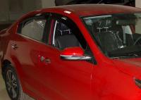 Дефлекторы боковых окон Kia Rio (2017-) SD (4дв) (темн)