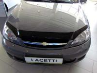 Дефлектор капота Chevrolet Lacetti (Шевроле Лачети) Хэтчбек (2004-) (темный) 4дв