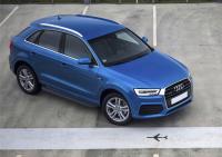 Пороги алюминиевые Rival "Premium-Black" для Audi Q3 2011-2014-