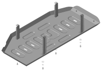 Защита бака стальная Мотодор Hyundai Staria 2022-