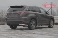 Защита задняя уголки d76 Toyota Highlander (2014 по наст.)