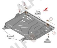 Защита Альфеко для картера двигателя и кпп Toyota Rav4 (V-2,0 2010-2012-)