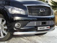 Решётка радиатора 16 мм для Infiniti QX 56 2011-2014